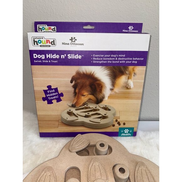 Outward Hound Nina Ottosson Dog Hide N Slide Interactive Puzzle Toy - Picture 2 of 4